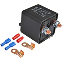 OFNMY Relés para Coche 12V 200A - Relés Coche del Carro del Barco Motor Automoción de Arranque para Trabajo Pesado